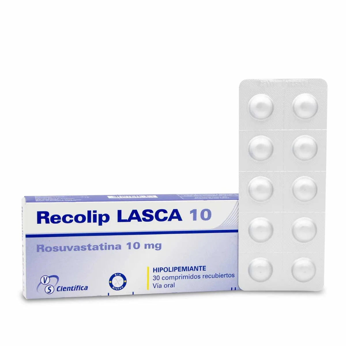 Recolip 10 mg 30 comprimidos
